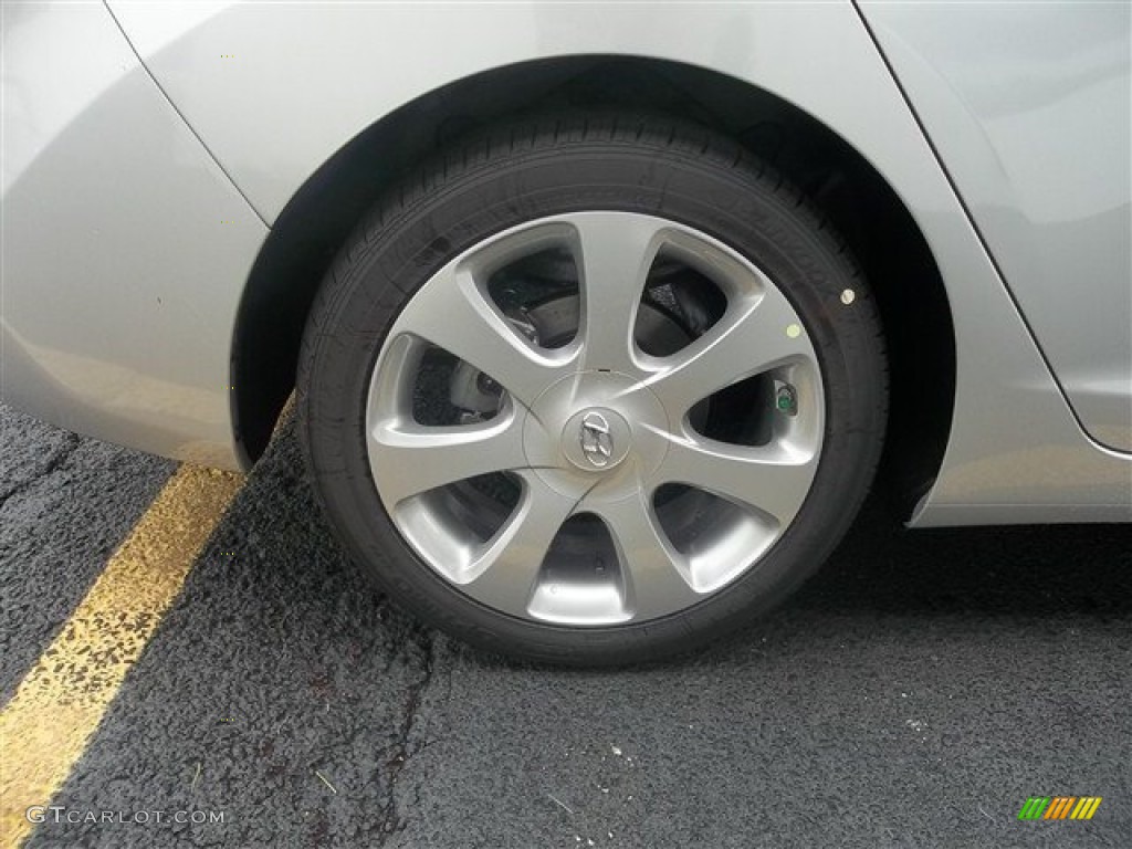 2013 Elantra Limited - Shimmering Air Silver / Black photo #6