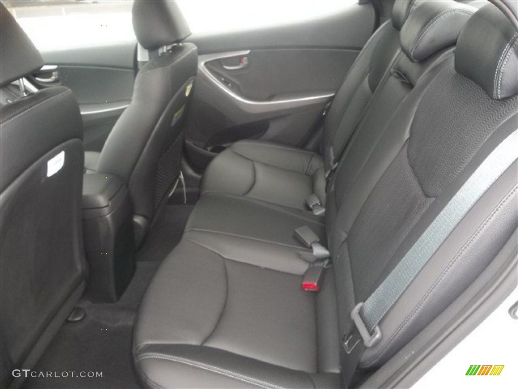 2013 Elantra Limited - Shimmering Air Silver / Black photo #7