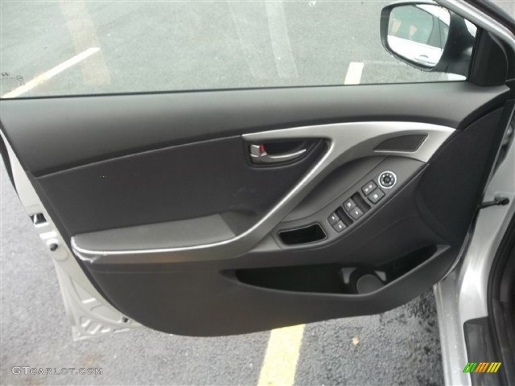 2013 Elantra Limited - Shimmering Air Silver / Black photo #9