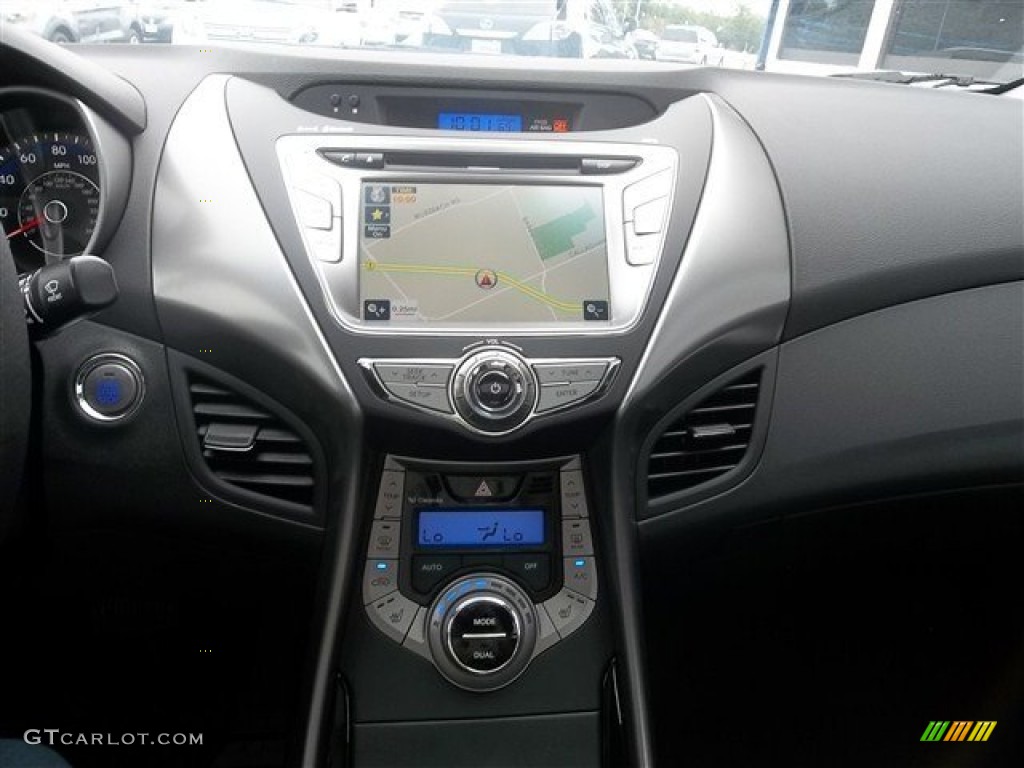 2013 Elantra Limited - Shimmering Air Silver / Black photo #12