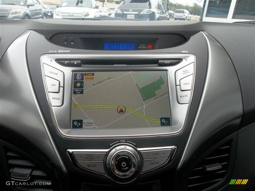 2013 Elantra Limited - Shimmering Air Silver / Black photo #13