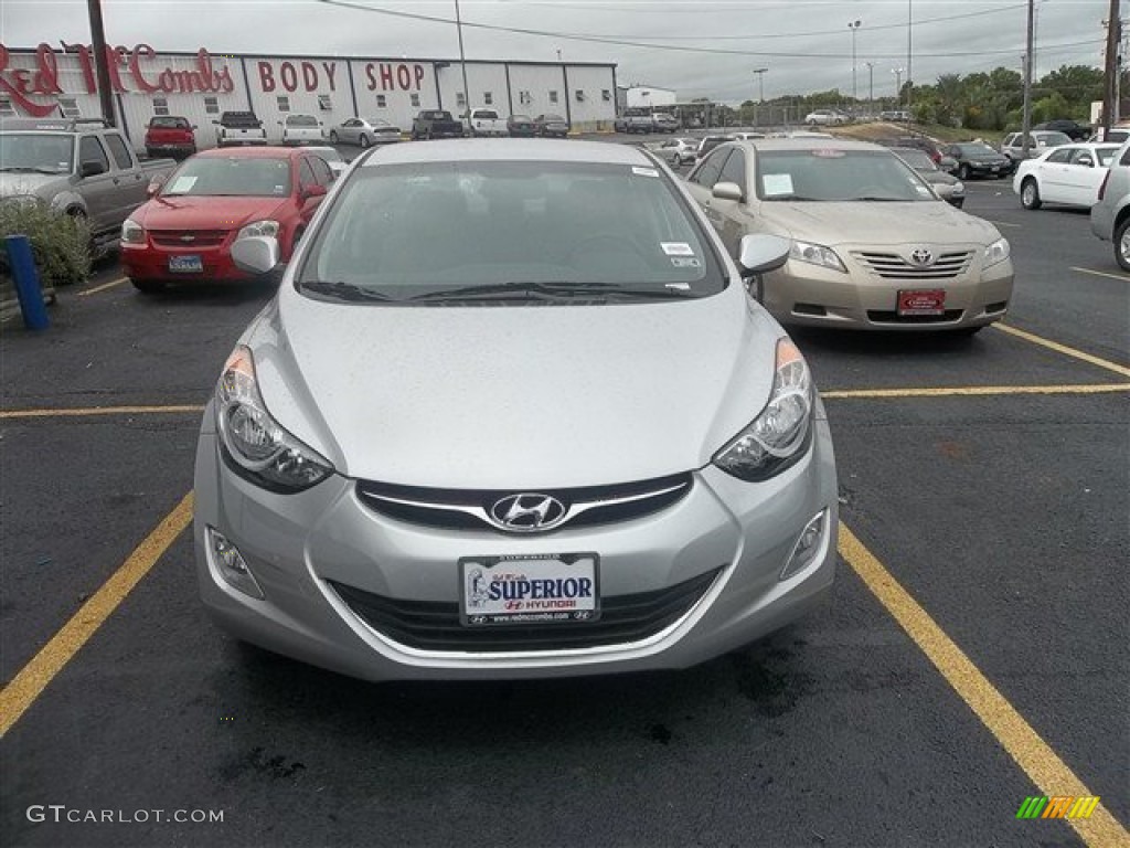 2013 Elantra GLS - Shimmering Air Silver / Gray photo #1
