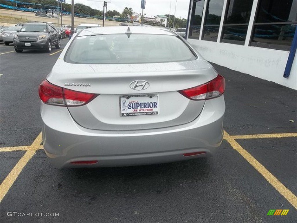 2013 Elantra GLS - Shimmering Air Silver / Gray photo #3