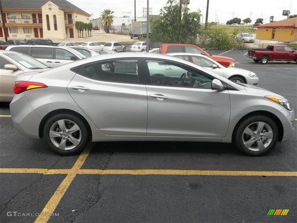 2013 Elantra GLS - Shimmering Air Silver / Gray photo #4