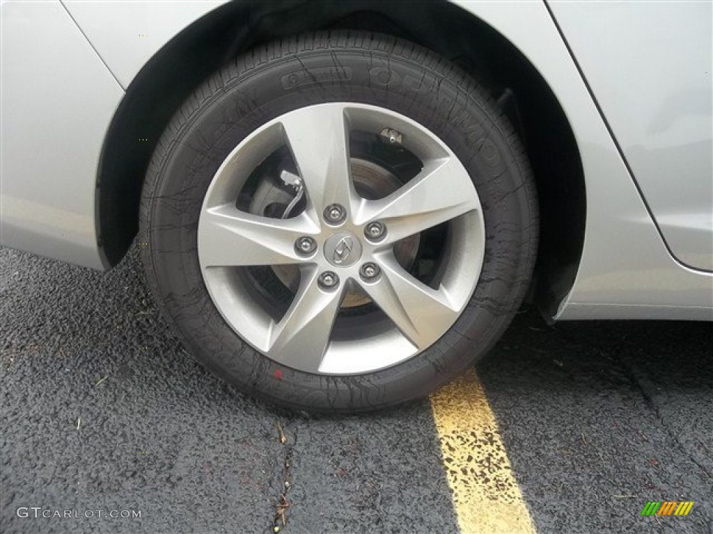 2013 Elantra GLS - Shimmering Air Silver / Gray photo #5