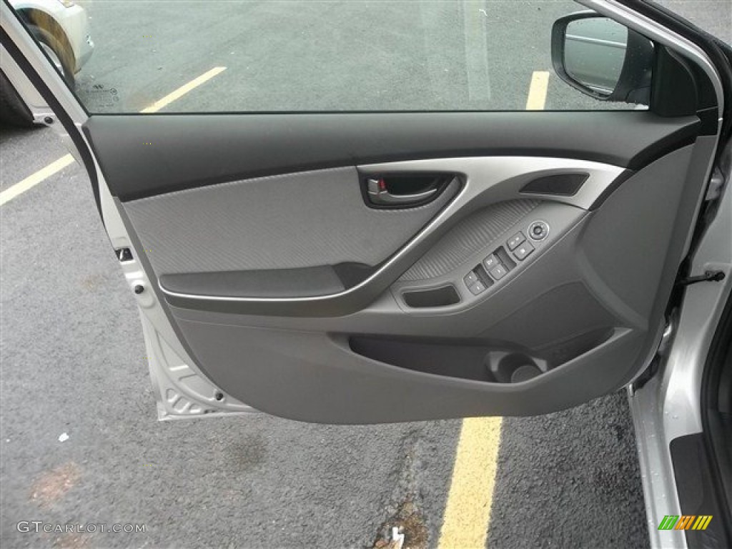 2013 Elantra GLS - Shimmering Air Silver / Gray photo #8