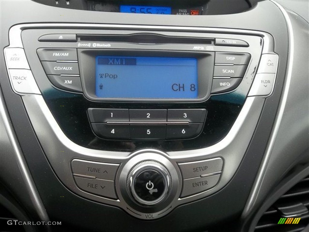 2013 Elantra GLS - Shimmering Air Silver / Gray photo #12