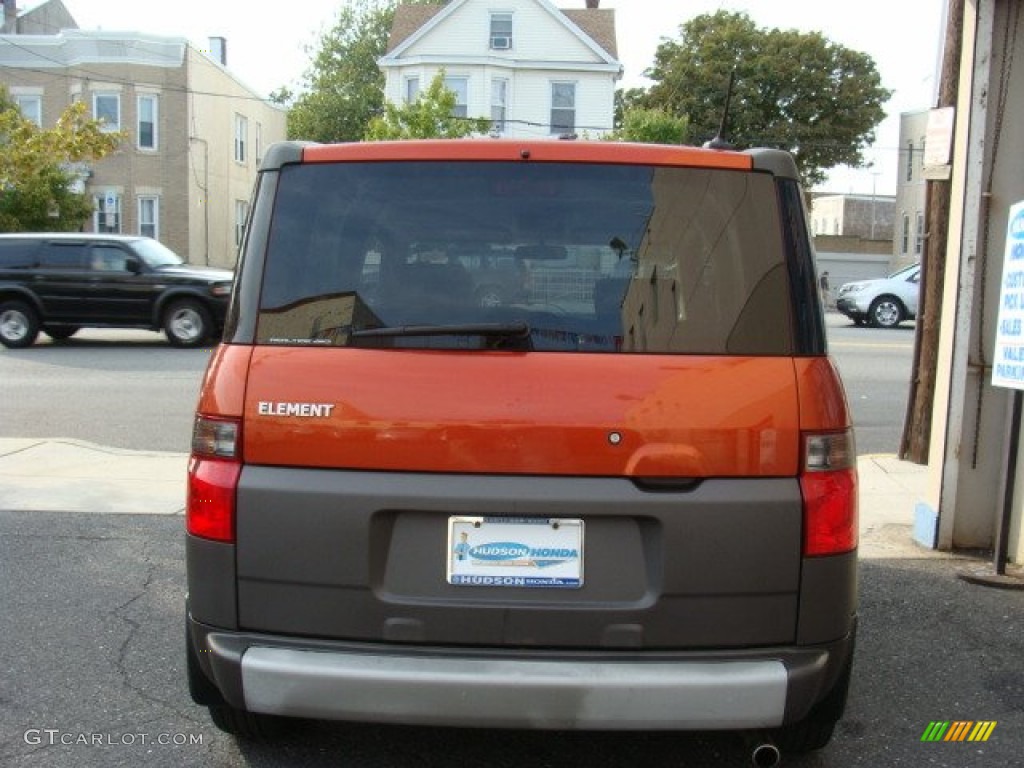 2005 Element EX AWD - Sunset Orange Pearl / Black/Gray photo #5