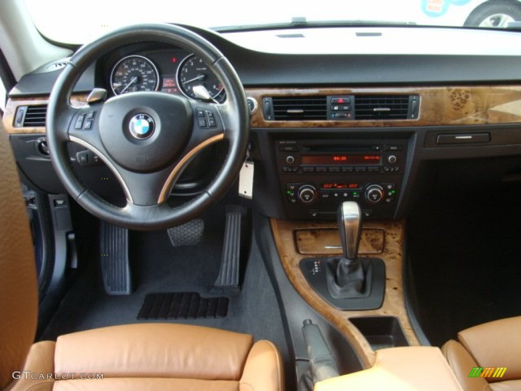 2007 3 Series 335i Coupe - Monaco Blue Metallic / Saddle Brown/Black photo #9