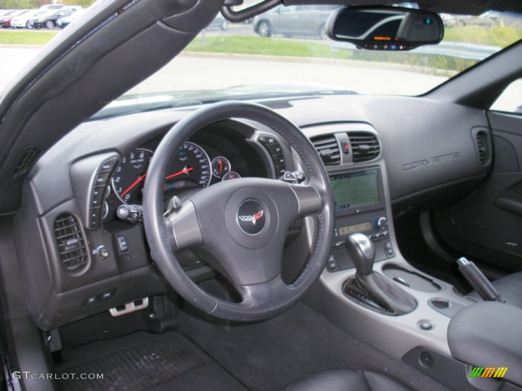 2006 Chevrolet Corvette Convertible Ebony Black Dashboard Photo #70905241