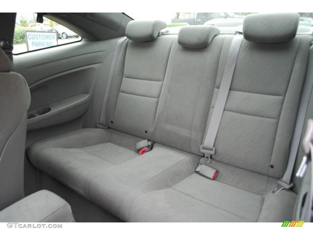 2007 Civic LX Coupe - Galaxy Gray Metallic / Gray photo #17