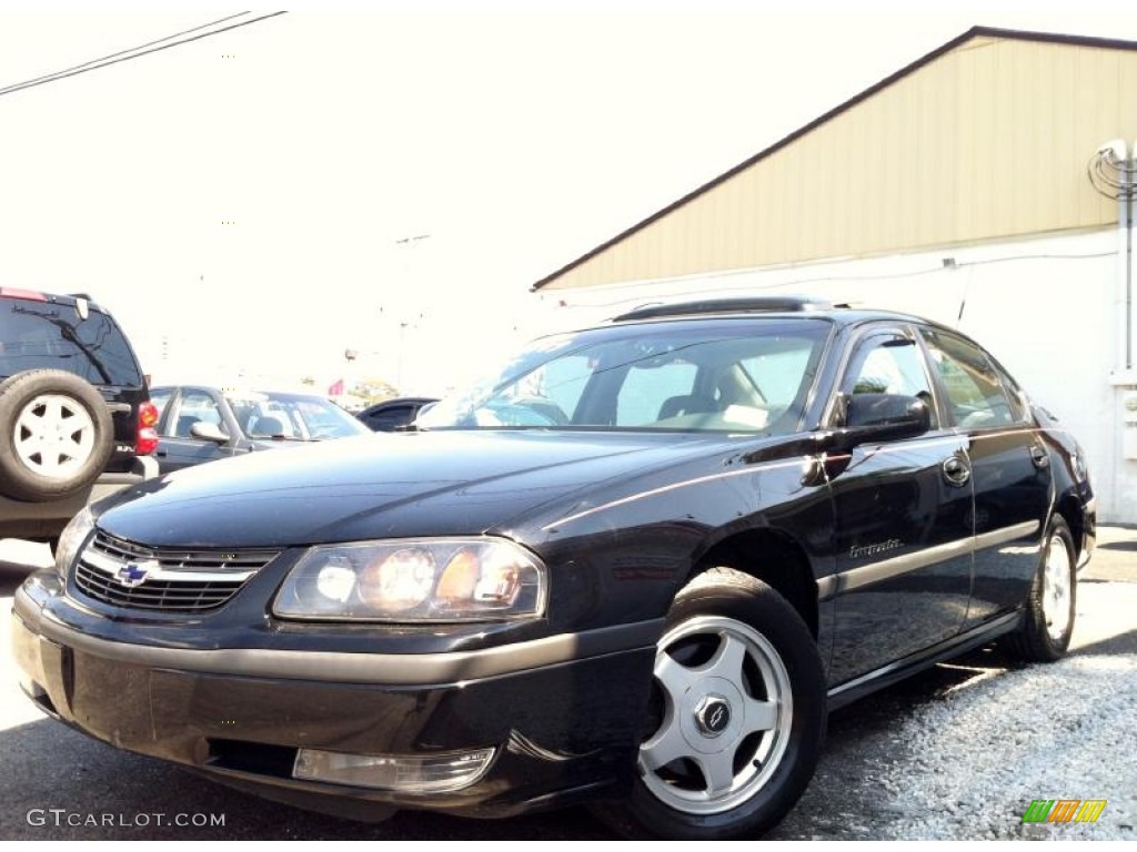 2001 Impala LS - Black / Medium Gray photo #3