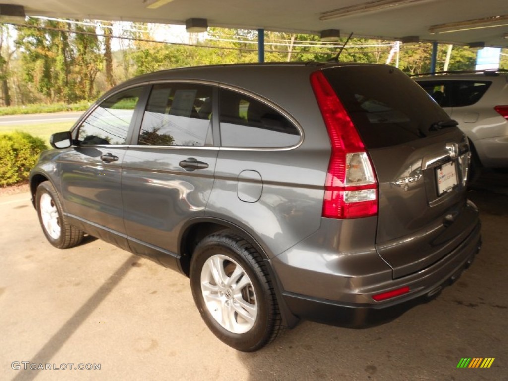 2010 CR-V EX AWD - Polished Metal Metallic / Black photo #2