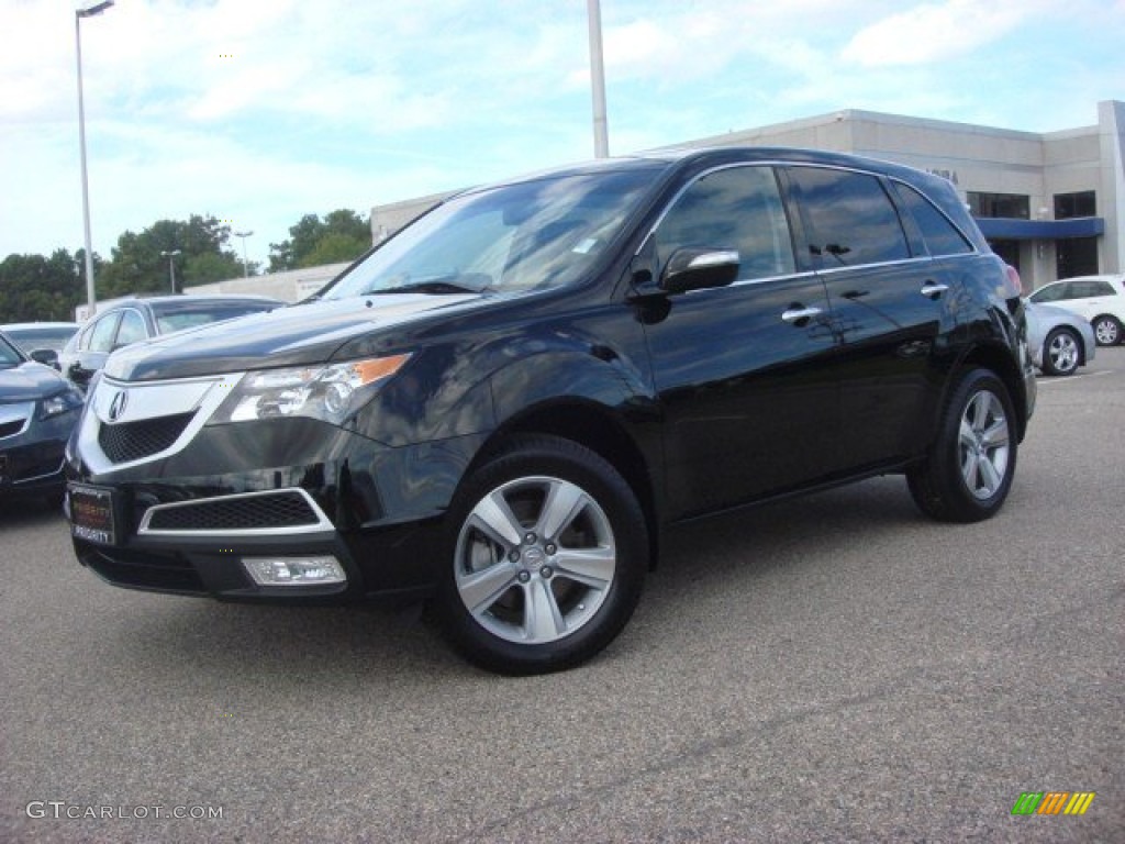 2011 MDX Technology - Crystal Black Pearl / Ebony photo #2