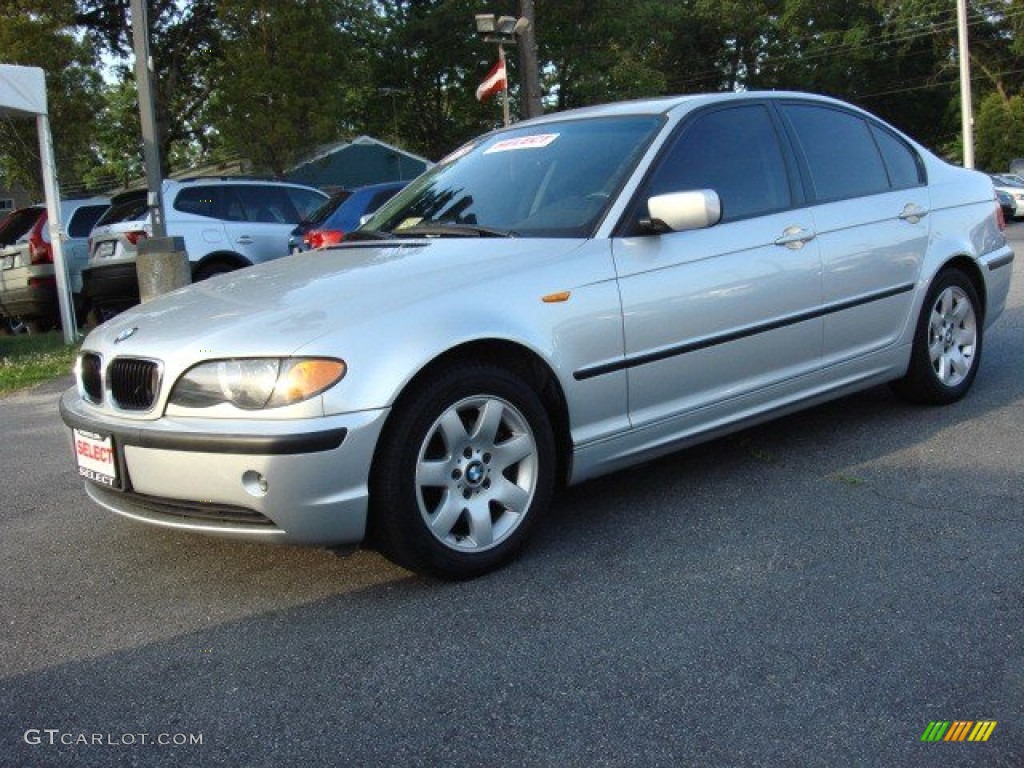 2005 3 Series 325i Sedan - Titanium Silver Metallic / Black photo #2