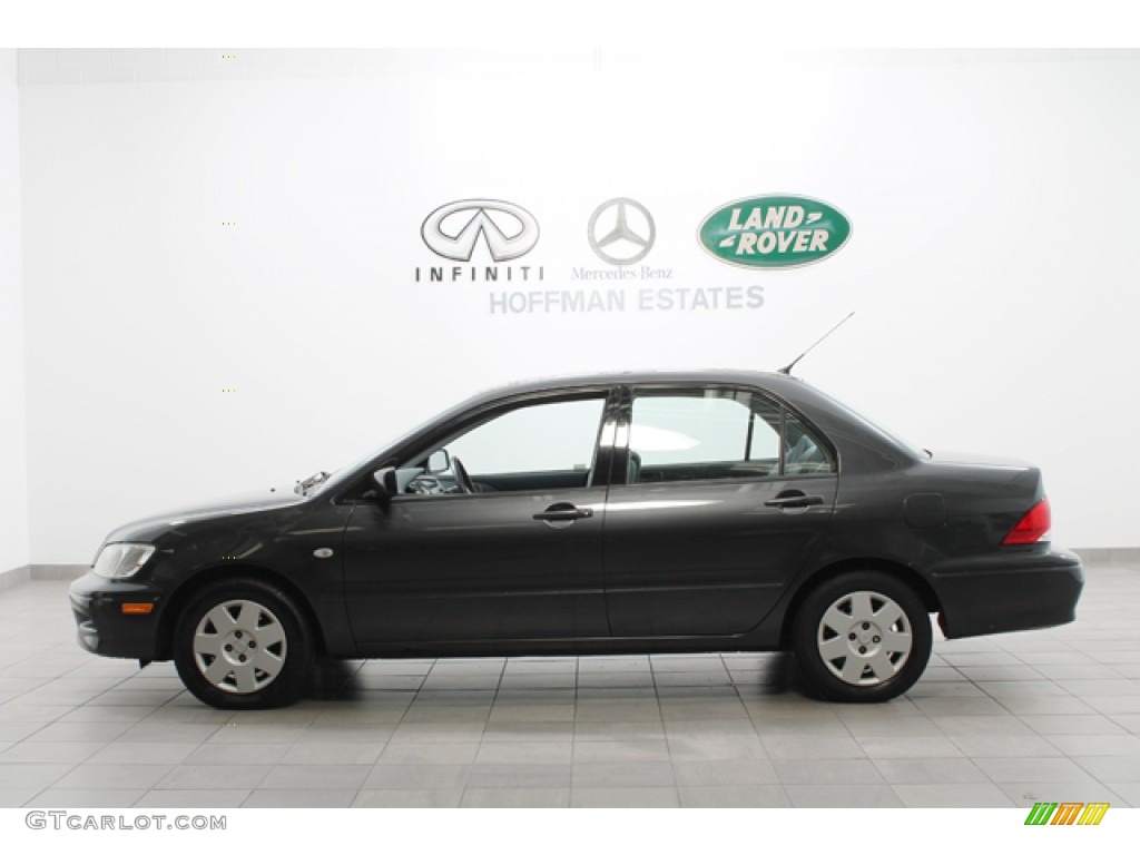 2003 Lancer ES - Thunder Gray Metallic / Gray photo #2
