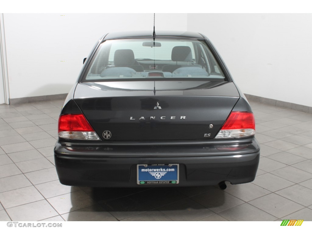 2003 Lancer ES - Thunder Gray Metallic / Gray photo #4