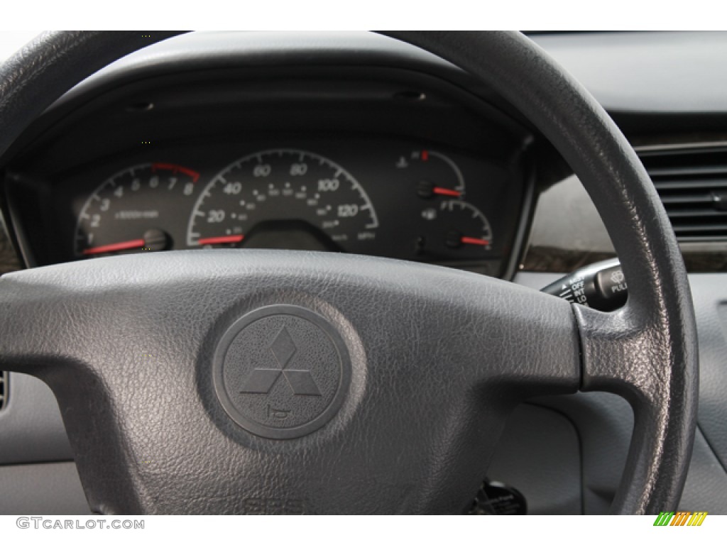 2003 Lancer ES - Thunder Gray Metallic / Gray photo #8