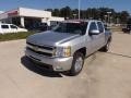 2011 Sheer Silver Metallic Chevrolet Silverado 1500 LTZ Crew Cab 4x4  photo #1