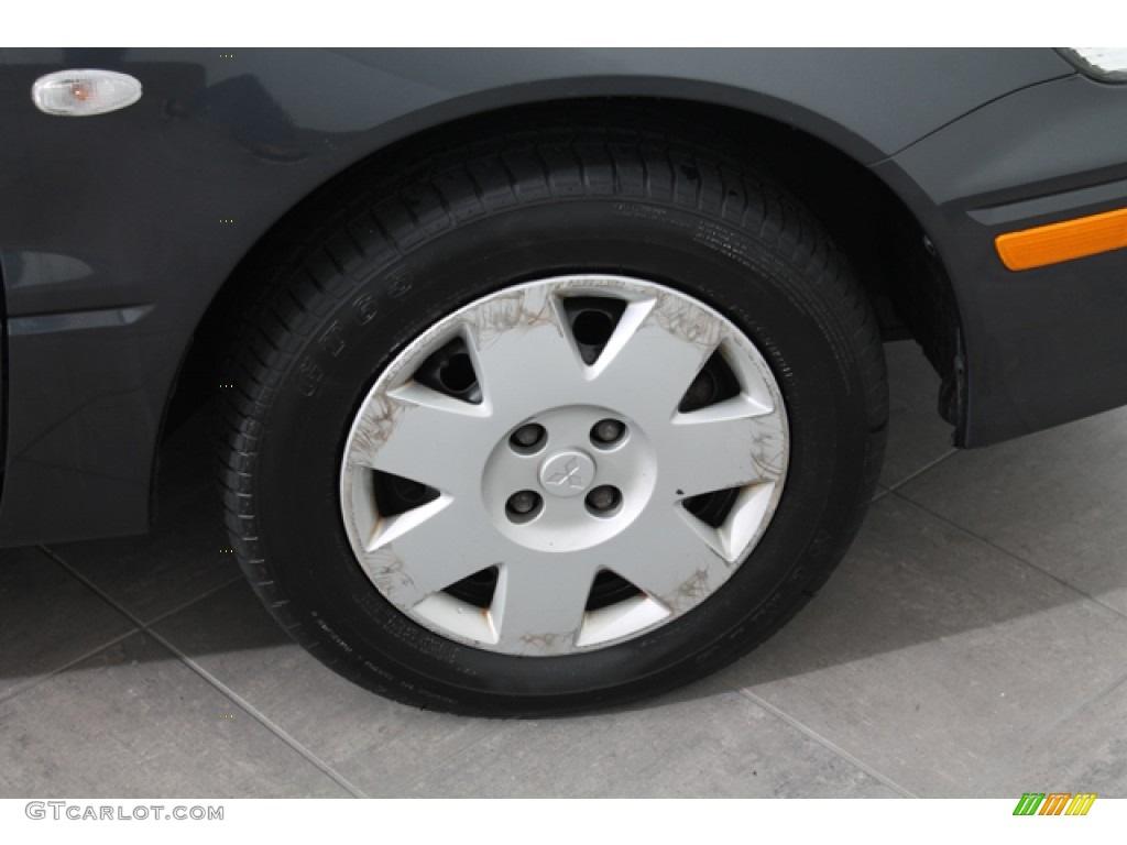 2003 Lancer ES - Thunder Gray Metallic / Gray photo #29