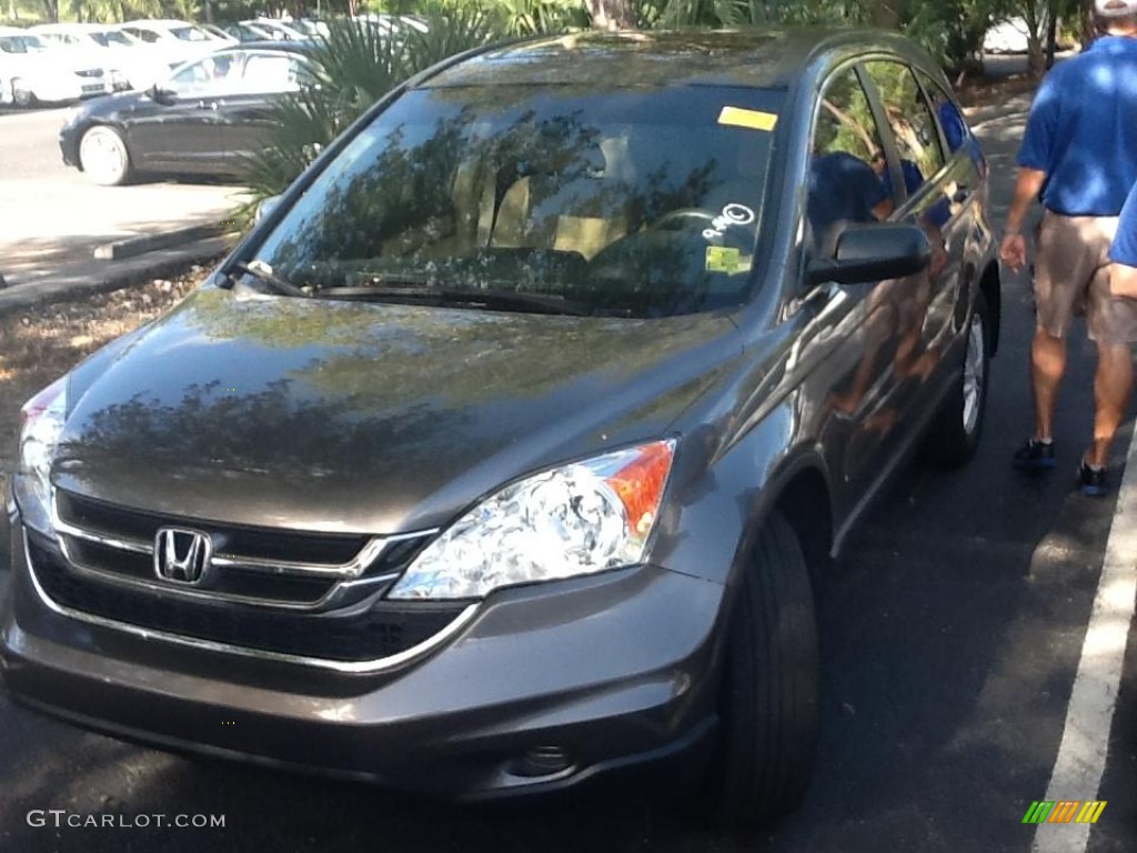 2010 CR-V EX AWD - Polished Metal Metallic / Ivory photo #4