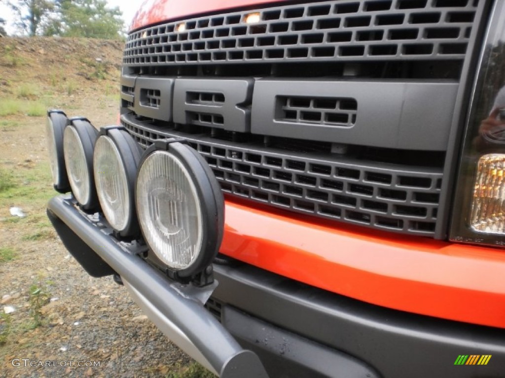 2010 F150 SVT Raptor SuperCab 4x4 - Molten Orange Tri Coat / Raptor Black/Orange photo #20