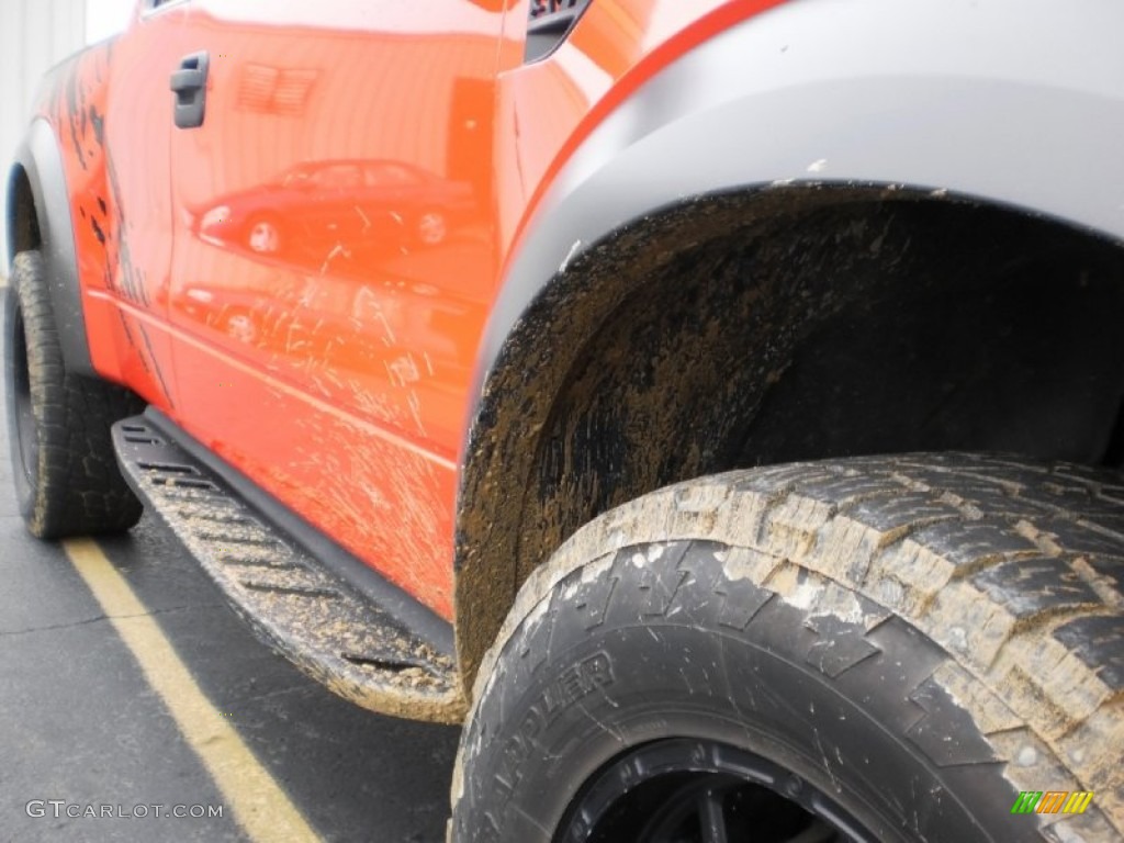 2010 F150 SVT Raptor SuperCab 4x4 - Molten Orange Tri Coat / Raptor Black/Orange photo #34