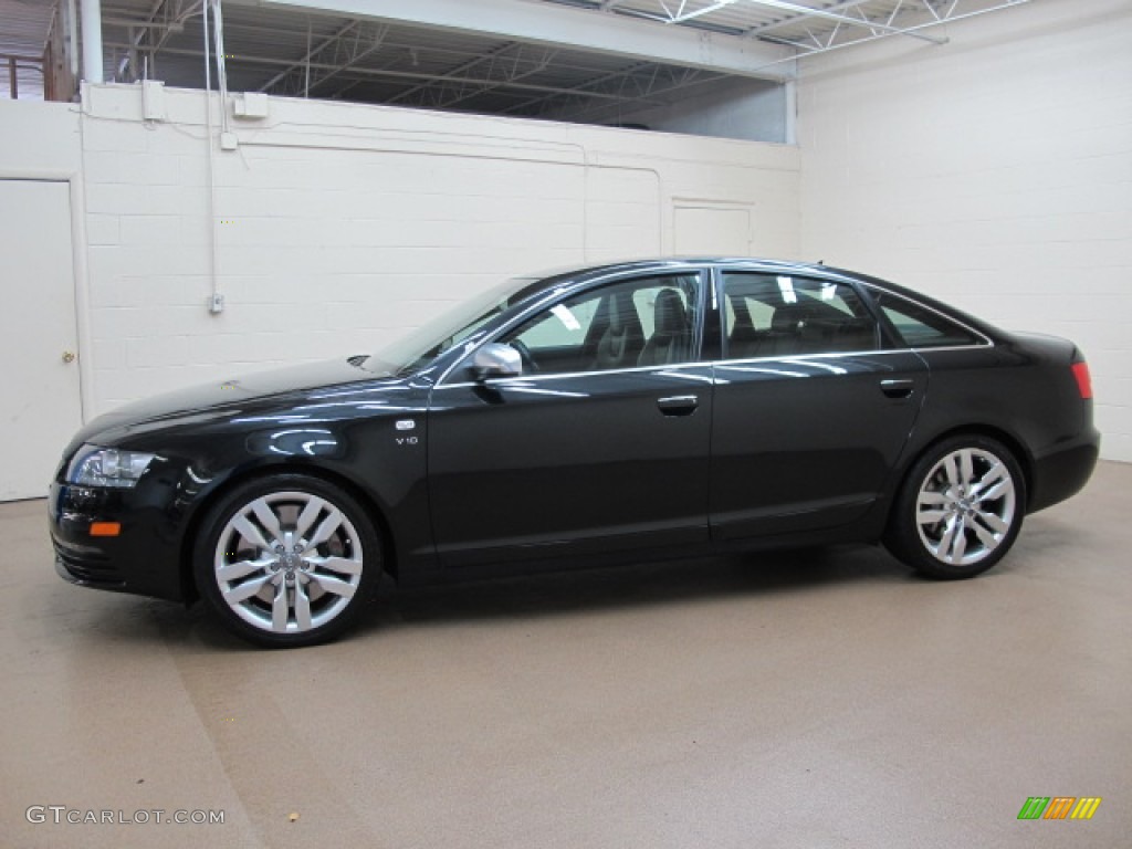 Brilliant Black 2007 Audi S6 5.2 quattro Sedan Exterior Photo #70911983