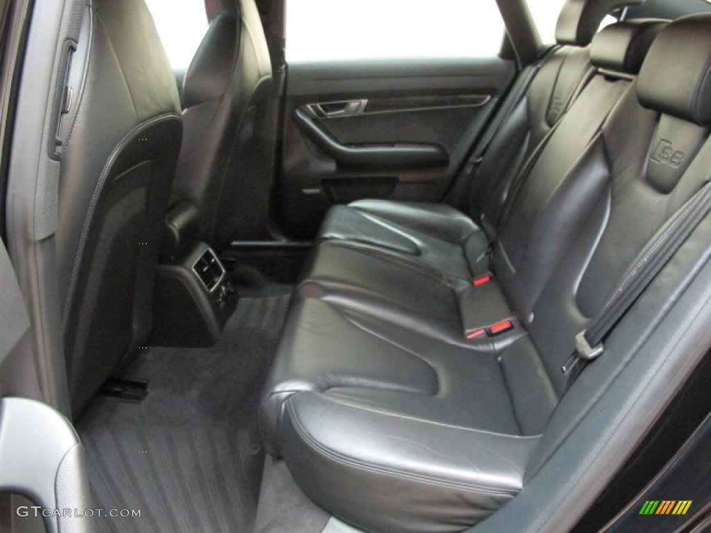 Black Interior 2007 Audi S6 5.2 quattro Sedan Photo #70912093