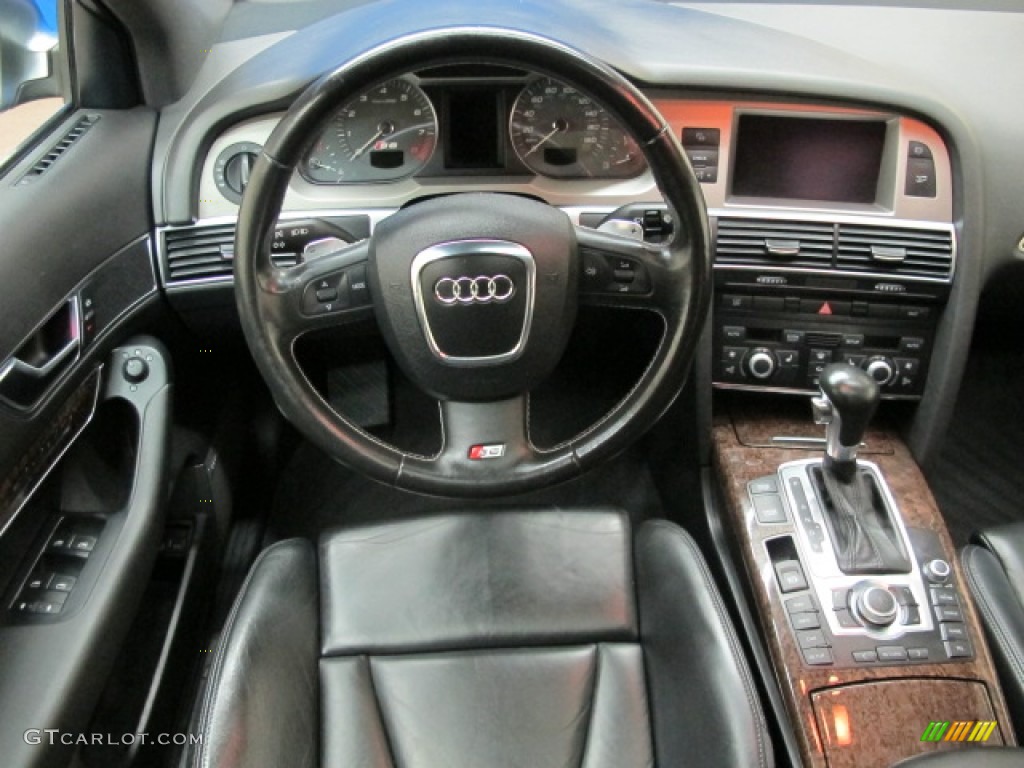 2007 Audi S6 5.2 quattro Sedan Black Dashboard Photo #70912147