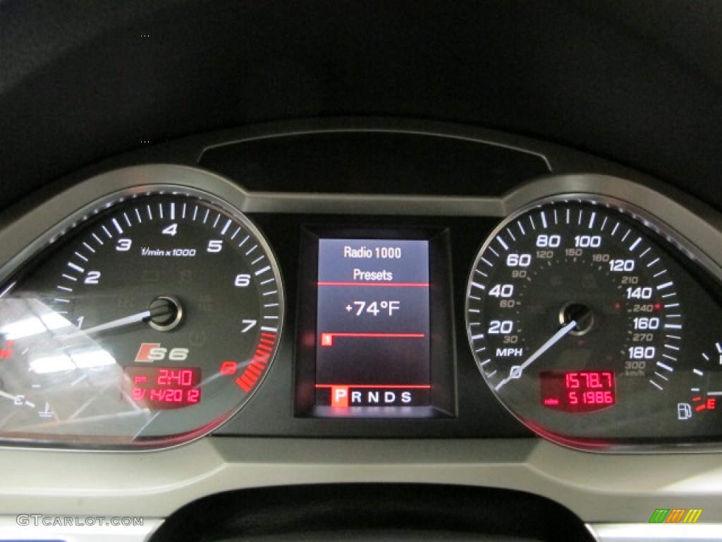 2007 Audi S6 5.2 quattro Sedan Gauges Photo #70912176