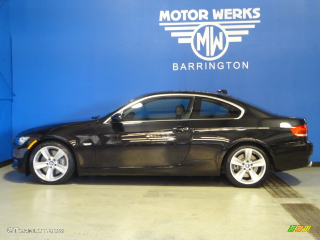 2007 3 Series 335i Coupe - Black Sapphire Metallic / Black Dakota Leather photo #5