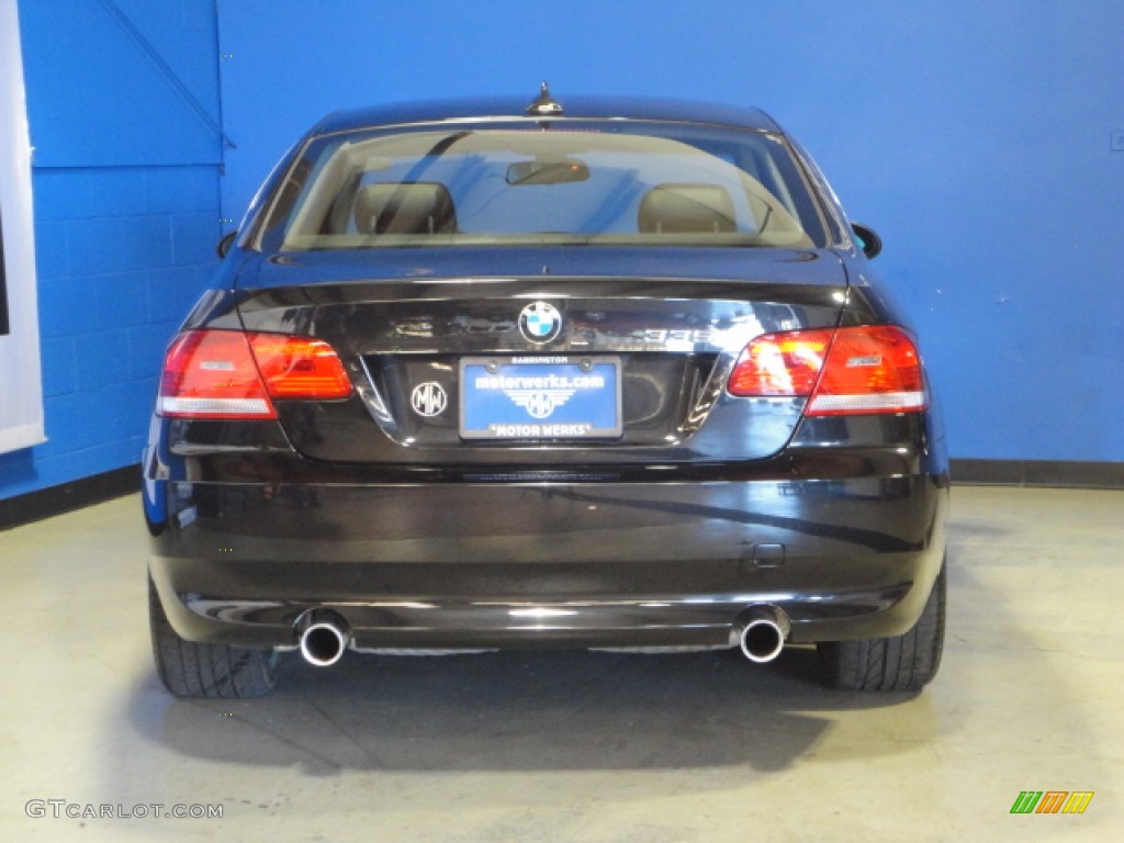 2007 3 Series 335i Coupe - Black Sapphire Metallic / Black Dakota Leather photo #7