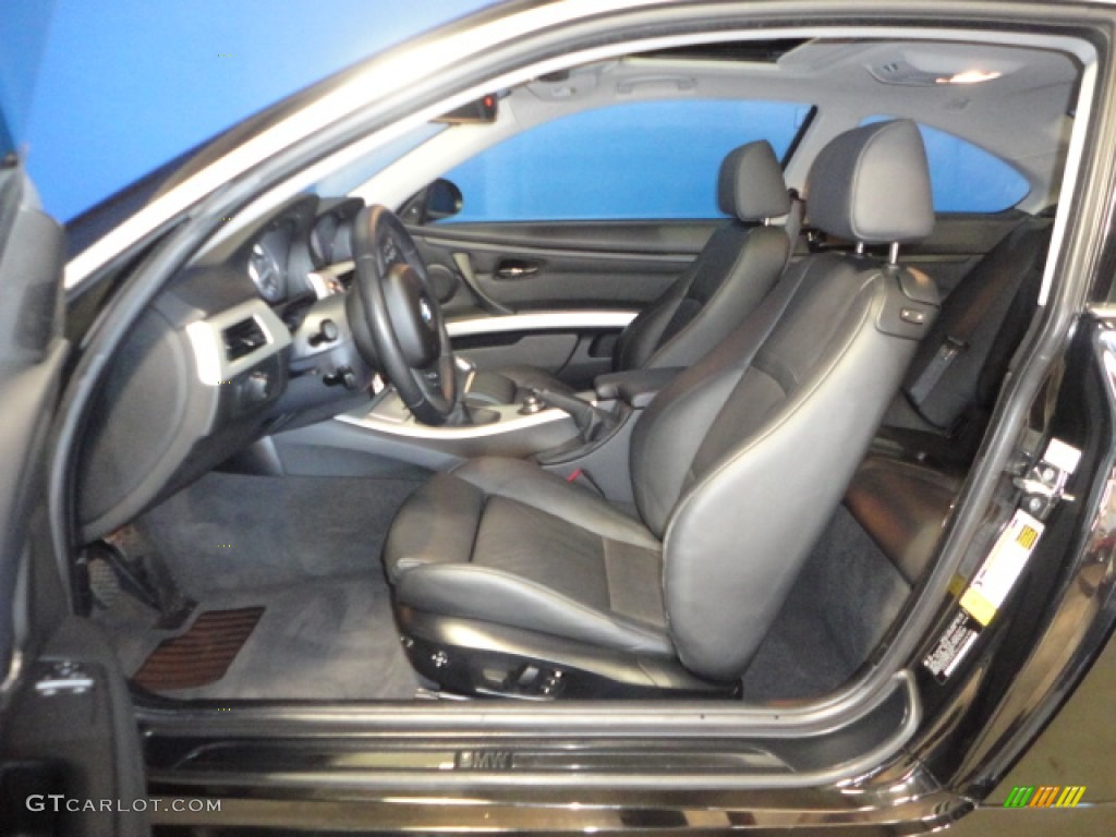 2007 3 Series 335i Coupe - Black Sapphire Metallic / Black Dakota Leather photo #13