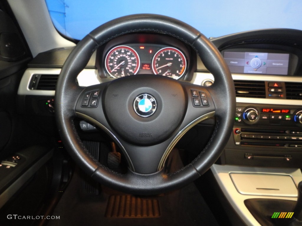 2007 3 Series 335i Coupe - Black Sapphire Metallic / Black Dakota Leather photo #15