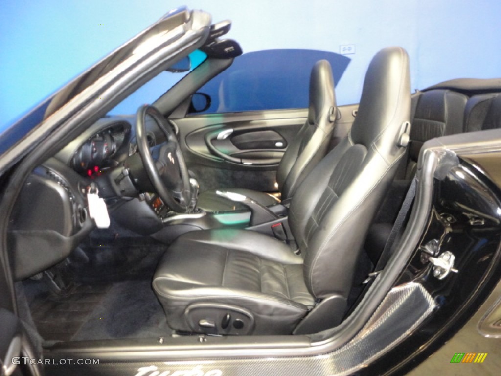 Black Interior 2004 Porsche 911 Turbo Cabriolet Photo #70914760