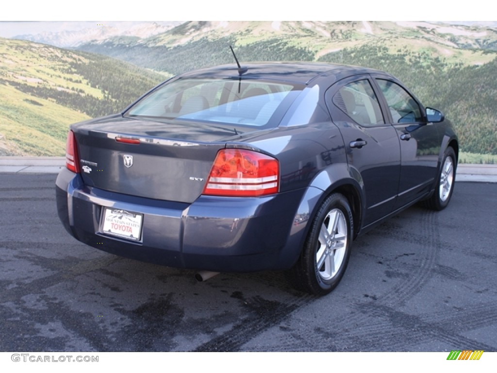 2008 Avenger SXT - Modern Blue Pearl / Dark Slate Gray/Light Slate Gray photo #3