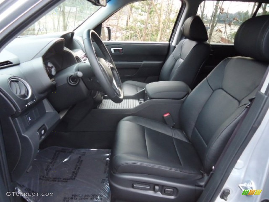 Black Interior 2013 Honda Pilot EX-L 4WD Photo #70915930