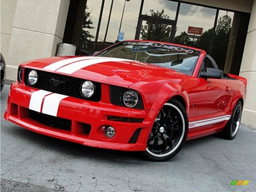 2005 Mustang Roush Stage 1 Convertible - Torch Red / Dark Charcoal/Red photo #1