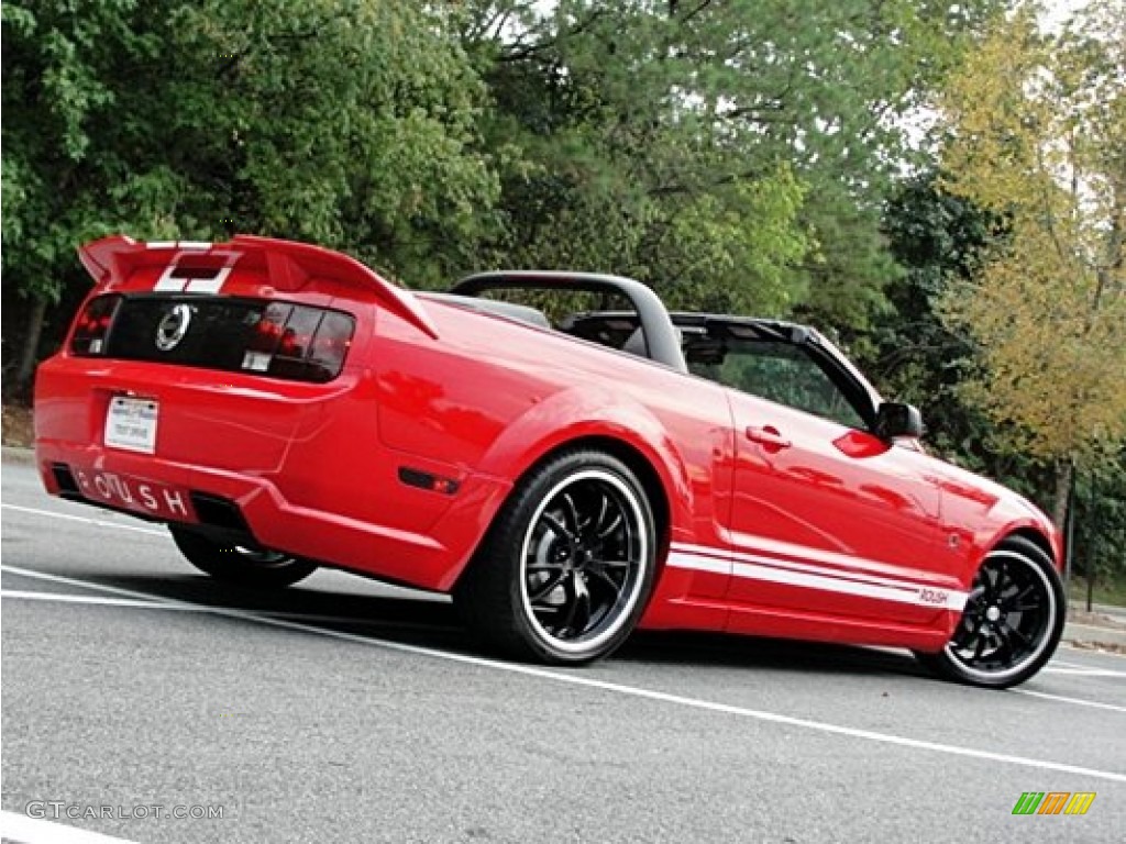 2005 Mustang Roush Stage 1 Convertible - Torch Red / Dark Charcoal/Red photo #2