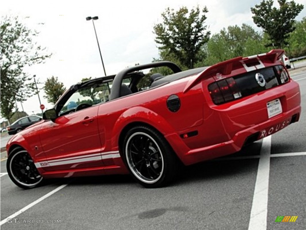 2005 Mustang Roush Stage 1 Convertible - Torch Red / Dark Charcoal/Red photo #4