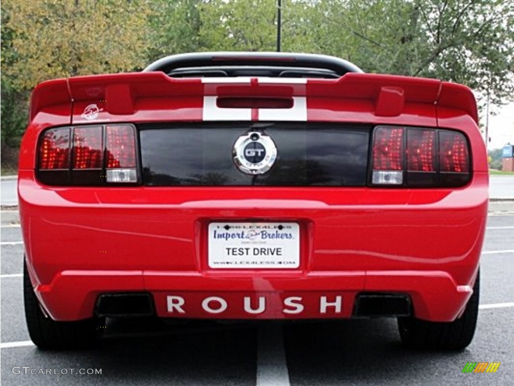 2005 Mustang Roush Stage 1 Convertible - Torch Red / Dark Charcoal/Red photo #8