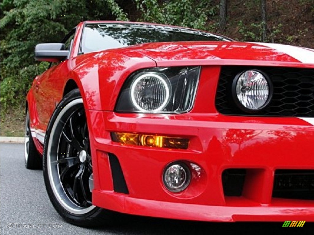 2005 Mustang Roush Stage 1 Convertible - Torch Red / Dark Charcoal/Red photo #26