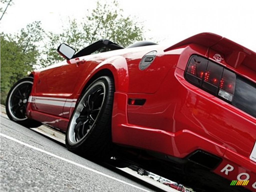 2005 Mustang Roush Stage 1 Convertible - Torch Red / Dark Charcoal/Red photo #28