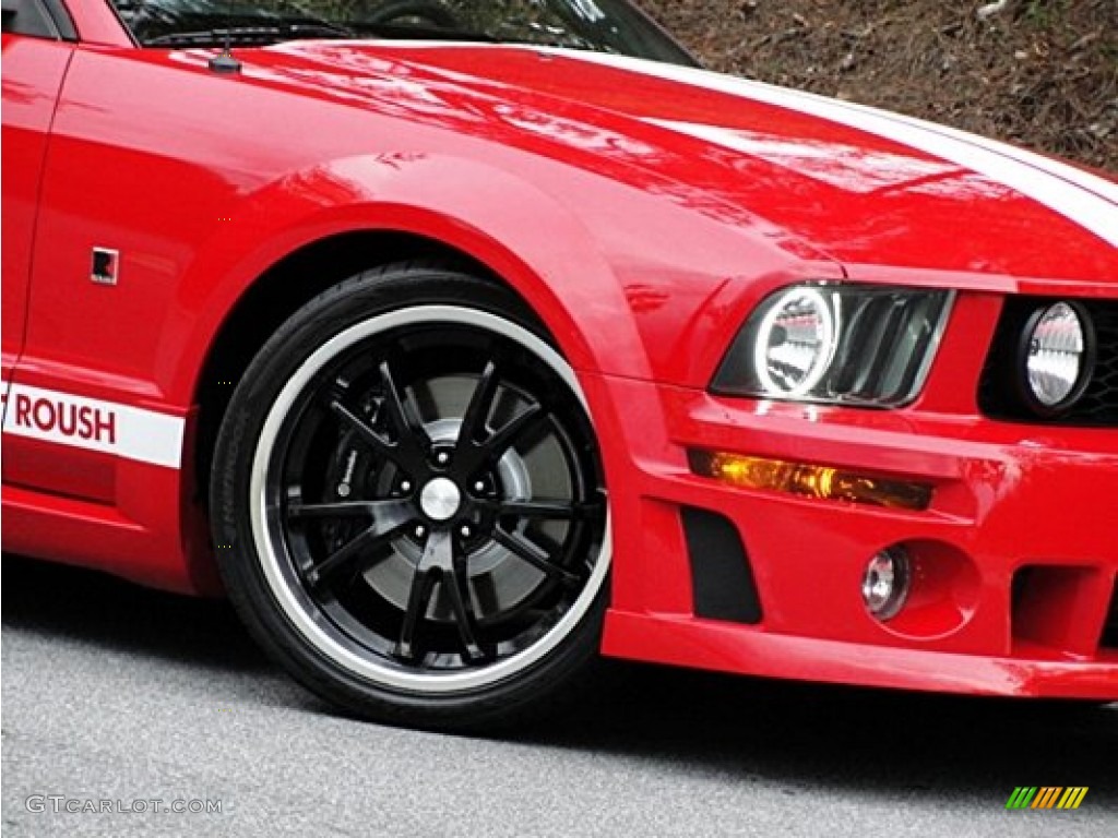 2005 Mustang Roush Stage 1 Convertible - Torch Red / Dark Charcoal/Red photo #41