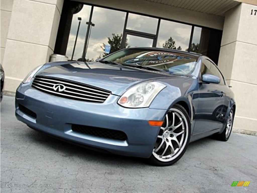 2005 G 35 Coupe - Athens Blue / Wheat photo #1