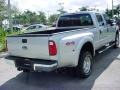 2008 Silver Metallic Ford F350 Super Duty Lariat Crew Cab 4x4 Dually  photo #3