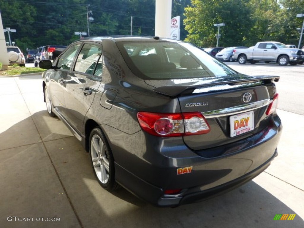 2013 Corolla S - Magnetic Gray Metallic / Dark Charcoal photo #4