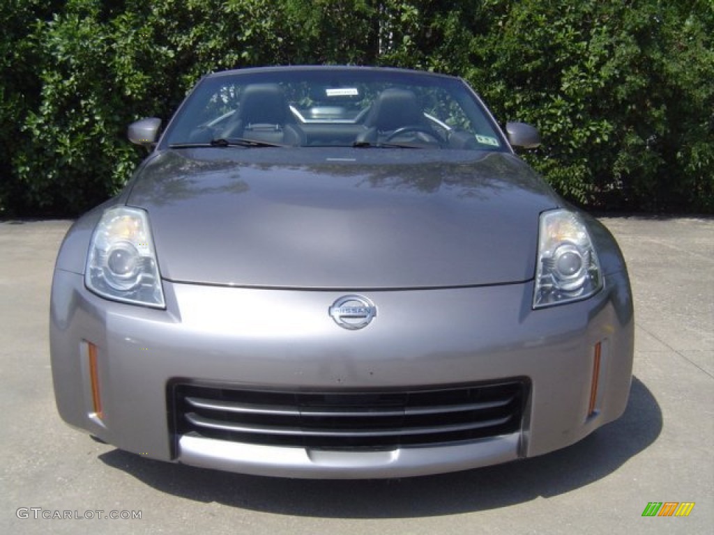 2008 350Z Touring Roadster - Carbon Silver / Charcoal photo #9
