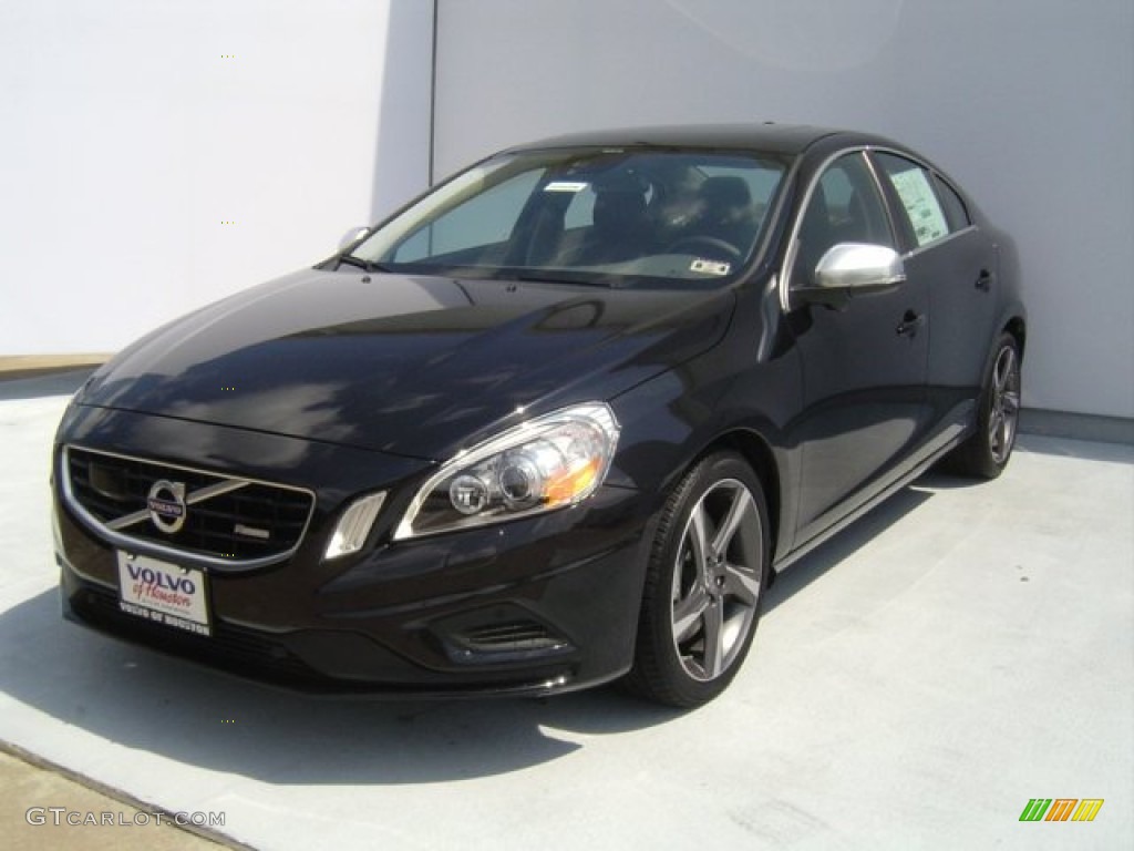 2013 S60 R-Design AWD - Black Sapphire Metallic / R Design Black photo #3